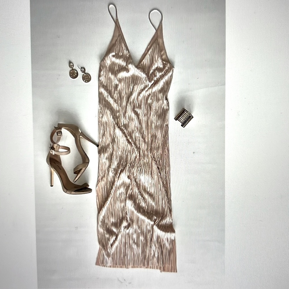 Zara sleeveless champagne sparkle